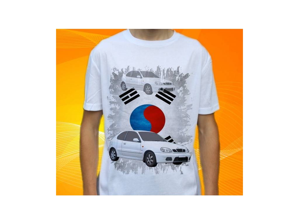 Dětské a pánské tričko s autem Daewoo Lanos