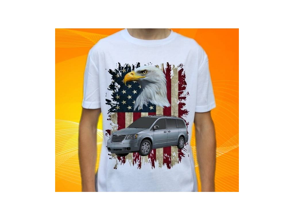 Dětské a pánské tričko s autem Chrysler Grand Voyager