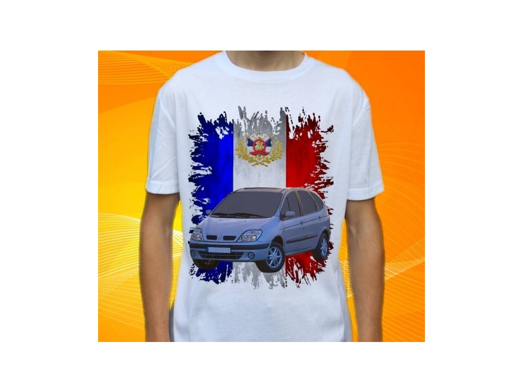Dětské a pánské tričko s autem Renault Scenic 1999