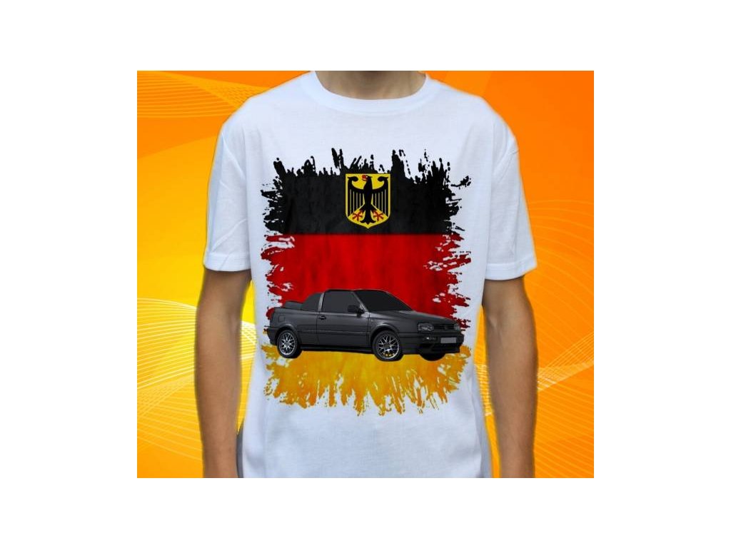 tričko s autem Volkswagen Golf Cabrio