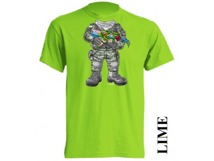 3D-tricko-vojak-limetkove-zelene