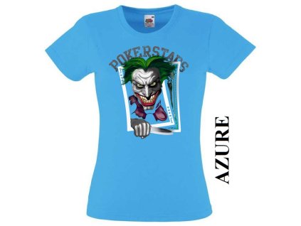 damske-levne-tricko-poker-joker-azurove-modre