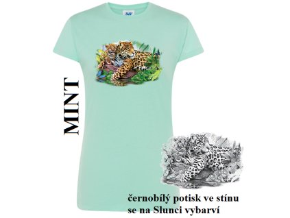 damske tricko zelene menici