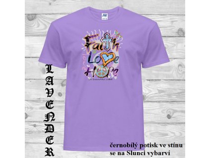 levandulove tricko vira laska nadeje