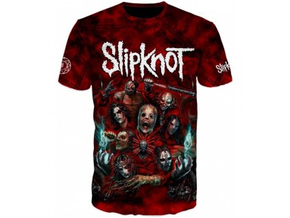 cervene tricko Slipknot
