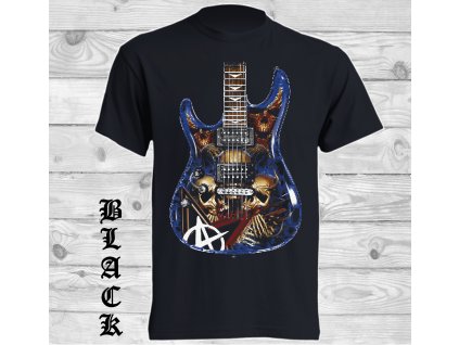 Levné bavlněné tričko Hororová kytara