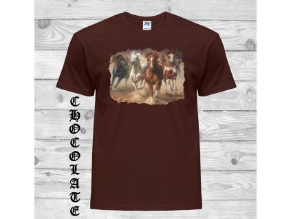 Bavlněné tričko Čtyři koně