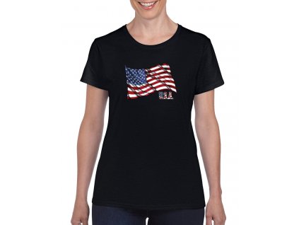 cerne-levne-bavlnene-damske-tricko-hra-USA-vlajka
