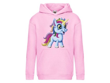 detska mikina pink duhovy jednorozec