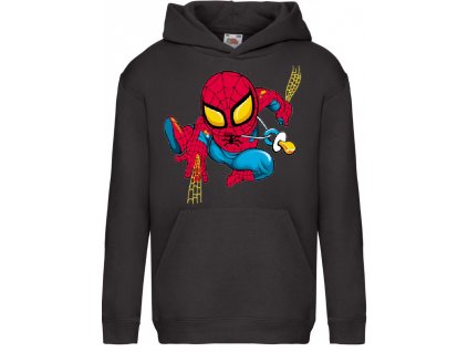 detska mikina cerna Spiderman