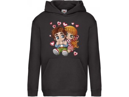 detska mikina cerna romance