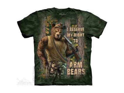 tričko-medvěd-military-střelec-vtipné-potisk
