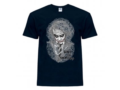 tmave_modre_panske_tricko_Joker_art