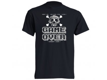 cerne_panske_tricko_konec_hry_game_over