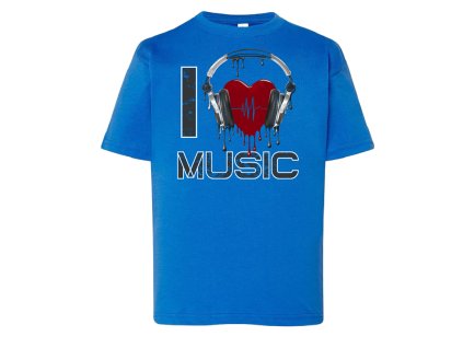 modre_detske_levne_tricko_miluji_muziku