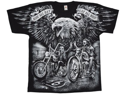 chopper tricko pozdrav love and respect