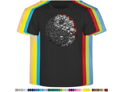 cerne-levne-bavlnene-panske-tricko-lebky-jin-jang