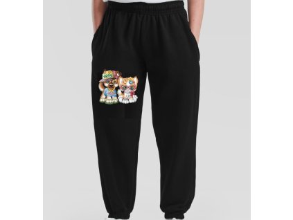 Dětské levné tepláky tmavě modré Street Style (vel.140)