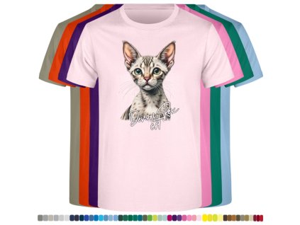 ruzove-levne-bavlnene-detske-tricko-potisk-kocka-devon-rex