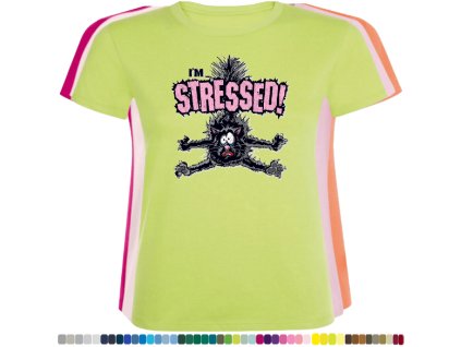 jablkove-zelene-damske-tricko-kocka-stres