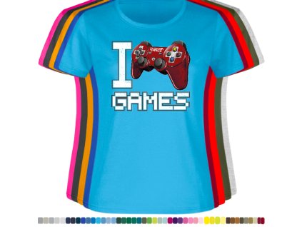 aqua-modre-damske-tricko-gamer-joystick-miluji-hru