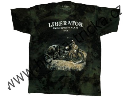 tričko, military, potisk, motorka Harley Davidson, Liberator, 194