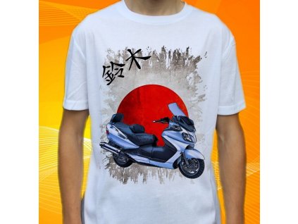 Dětské a pánské tričko s motorkou Suzuki Burgman 650