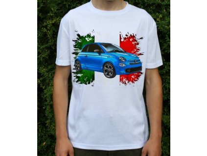 Dětské a pánské tričko s autem Fiat 500S 2017
