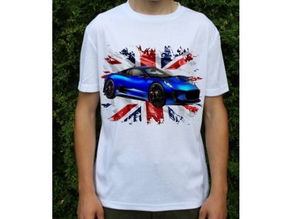 Dětské a pánské tričko s autem Jaguar