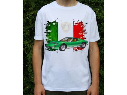 tričko s autem Lamborghini Miura