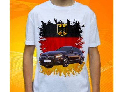 Dětské a pánské tričko s autem Mercedes Benz CLS350