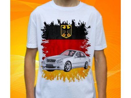 Dětské a pánské tričko s autem Mercedes Benz W203C Class