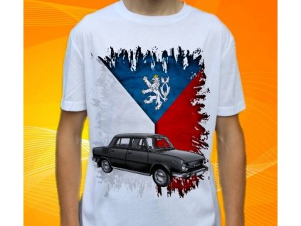 Dětské a pánské tričko s autem Škoda 100