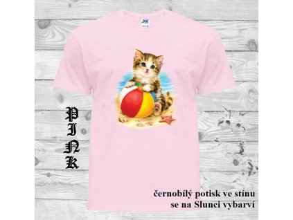 kote balon ruzove detske tricko