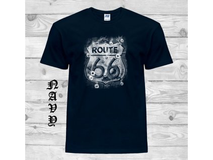 tmave modre tricko route 66