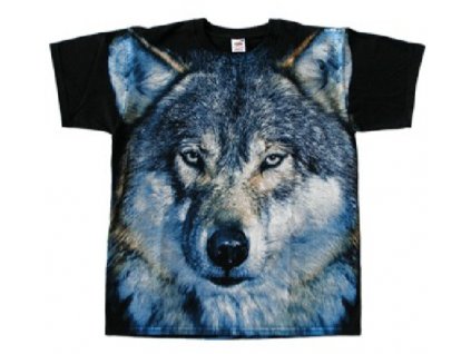 tričko vlci v zimě