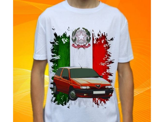 Dětské a pánské tričko s autem Alfa Romeo 145