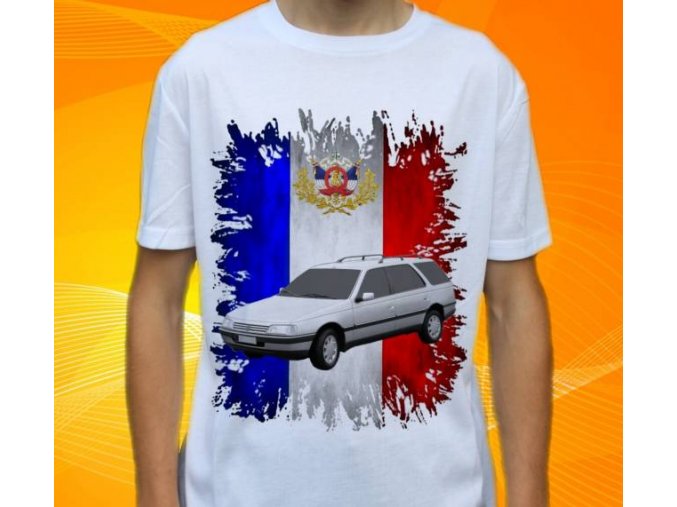 Dětské a pánské tričko s autem Peugeot 405 Combi