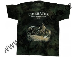 tričko, military, potisk, motorka Harley Davidson, Liberator, 194