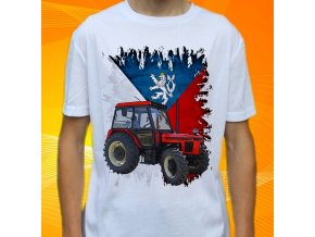 Dětské a pánské tričko s traktorem Zetor 7745 Čechy