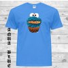 Levné bavlněné tričko Cookie monster