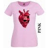 damske-tricko-lebka-srdce-ruzove