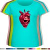 mintove-damske-tricko-horor-srdce-lebka