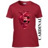 damske-tricko-lebka-srdce-rude