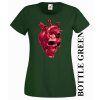 damske-tricko-lebka-srdce-zelene