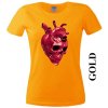 damske-tricko-lebka-srdce-zlate-zlute