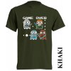 levne-tricko-pacman-khaki