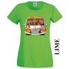 levne-damske-tricko-hipie-vw-limetkove-zelene