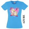 levne-damske-tricko-srdce-zviratka-azurove-modre