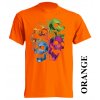 tricko vesele lebky oranzove